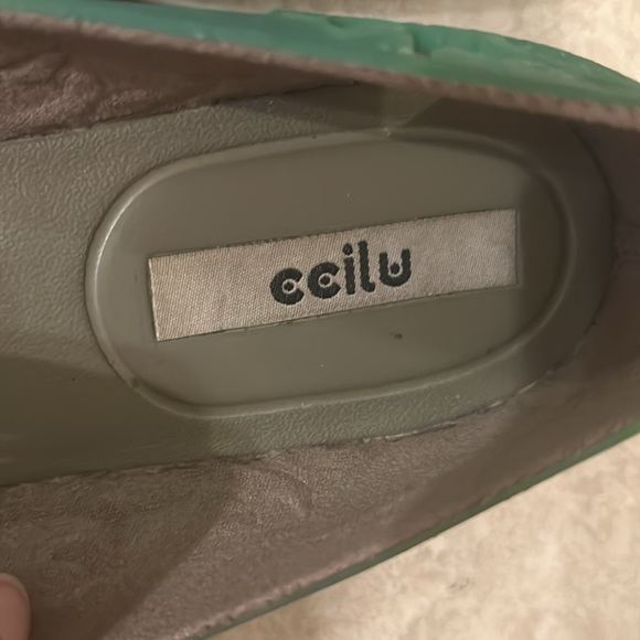 Ccilu green jelly shoes 7W - Picture 2 of 5